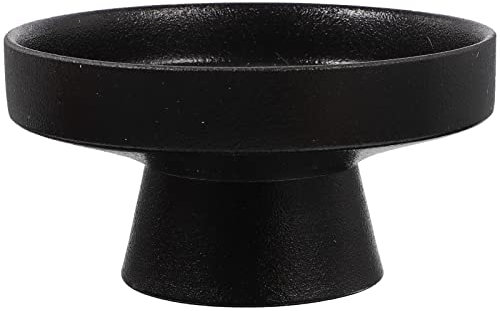 BESTonZON 1pièce Plateau à Fruits Élevé Céramique Noir Présentoir Décoratif Pour Snacks Et Desserts Pour Événements Et Réceptions