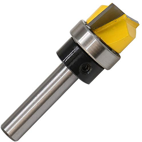 WAHRE 1 Stück 8 mm Schaft Scharnier Einsteckschablone Fräser Bodenreinigung Gerader Schaftfräser Trimmer Reinigung Flush Trim