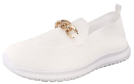 Mocassino Donna Trekking Slip On Loafer Sandali da Trekking Outdoor Estive Casual Top Leggero Senza Lacci Scarpe Estive Comode in Piedi Scarpe Trekking Eleganti Bassa