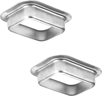 VYH 5,1 x 7,6 cm grondaia pluviale scarico goccia in alluminio K Style (confezione da 2)