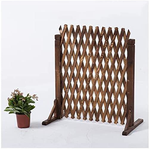Recinzione da Giardino in Legno autoportante espandibile - Schermatura per la Privacy del Balcone, griglia divisoria Esterna Decorativa, Struttura per arrampicarsi su Piante con Supporto per