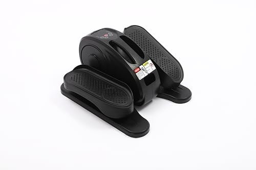 Unter dem Schreibtisch Ellipsentrainer, elektrischer Ellipsentrainer mit Fernbedienung, sitzender Pedaltrainer für Zuhause, Schwarz
