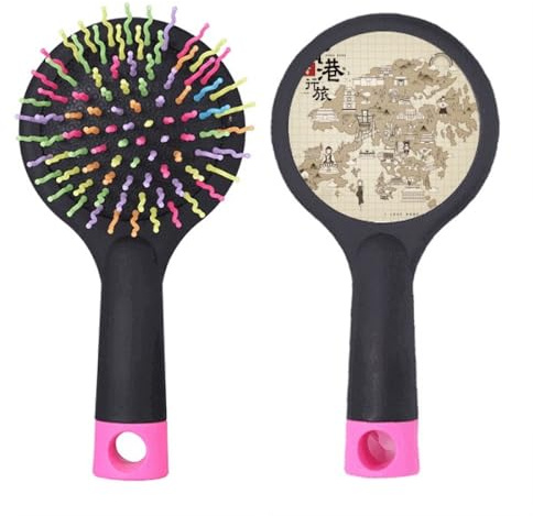 Cepillo de pelo para desenredar el pelo tradicional de Hong Kong con base de cojín