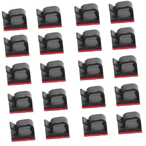 jojofuny 100stücke Kabelclips Selbstklebend Kabelmanagement-clips Für Wand Und Auto Flache Kabelklemmen Befestigungsclips Zur Kabelorganisation