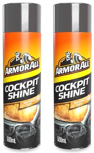 AXpower Inspirational Technology Empowering People Armor All Interior Cleaner with Vanilla Scent 500ml – Pack of 2 | Cleans Dashboards, Vinyl, Fabric & More | Car Interior Cleaning Spray