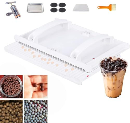 COYEUX Máquina de moldeo de Perlas de almidón de yuca, máquina de moldeo de Perlas Manual DIY, Tablero de fricción de Perlas Manual para té de Leche