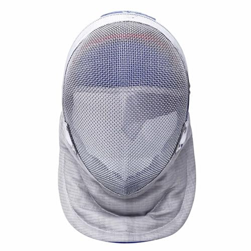 PHATM Fechtsäbel-Gesichtsschutz 350N-Fechthelm für Kendo-Wettkämpfe Männer und Frauen Fechtsporttraining Wettkampf(Silver (Removable),XS)