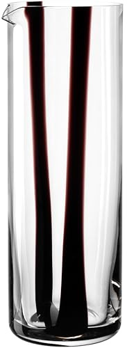 LEONARDO HOME BANDA NERA Jarra • 1 pieza • Jarra versátil • Cristal hecho a mano • Ideal para agua y zumo • Con boquilla • Elegante jarra de mesa • Diseño moderno • Altura 25 cm • Negro • 055292