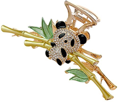 BELLIFFY Dekorative Panda Haarspange mit Legierung und Strass Geeignet für Dickes oder Dünnes Haar Modisches Accessoire für Verschiedene Frisuren Beim Einkaufen Zufälliger Stil