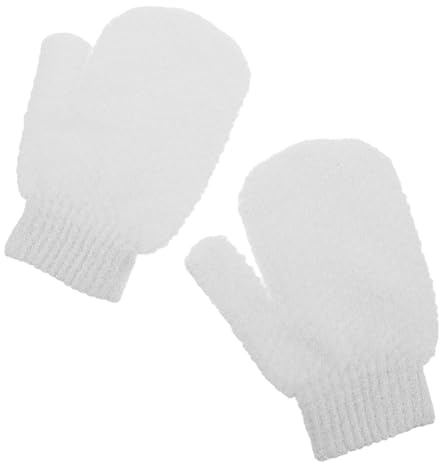 Genérico Guantes de Baño Exfoliantes para Scrub Guantes de Ducha de Esponja Vegetal para Exfoliar el Cuerpo Herramientas de Limpieza Corporal para Ducha
