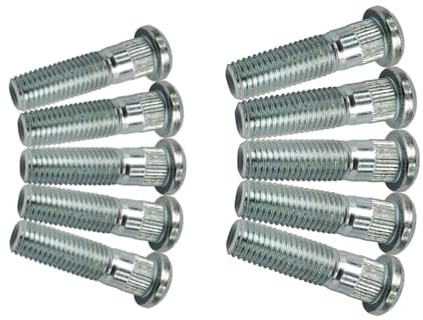 bulloni ruota Perni Fissaggio Auto M12x1,5 48 Mm Con Zigrinatura 12,3 Mm Compatibile Con CR-V 1997-2023 Per CR-Z 2011-2016 Per HR-V 2016-2023