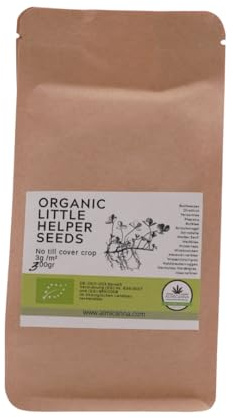 Organic Little Helper Seeds/Cover Crop 300g - Begleitpflanzen und Untersaat für Living Soil - Gründüngung für Indoor Cannabis Anbau