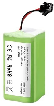Batería De Iones De Litio For Aspiradora De 14,4 V Y 6800 MAh. Compatible Con Conga 990 1090. Compatible Con Tesvor X500.(3000mAh)