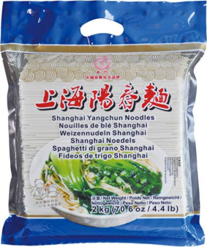 Chunsi Fideos de Trigo Shanghai - Paquete de 8 x 2000 gr - Total: 16000 gr