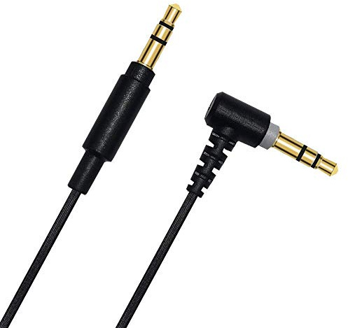 CABLEPELADO Cavo audio stereo jack 3.5 maschio a gomito | connettore jack 90° | cavo ausiliario radio auto, auricolari, altoparlanti, lettore MP3, TV, PC, cellulare| nero | 1 metro