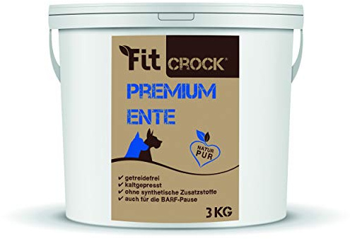 cdVet Fit-Crock Hundefutter trocken Premium Ente Mini 3 kg, getreidefrei
