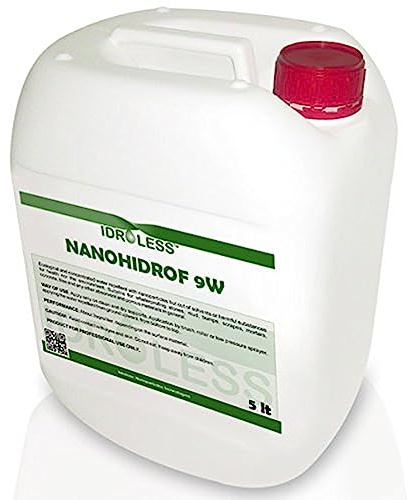 Impermeabilizante Hidrofugante Invisible Nanohidrof 9W 5L Sin Disolventes | Nanotecnología de alta penetración. Protección invisible de base agua. Sin película. Mantiene la transpirabilidad del soporte