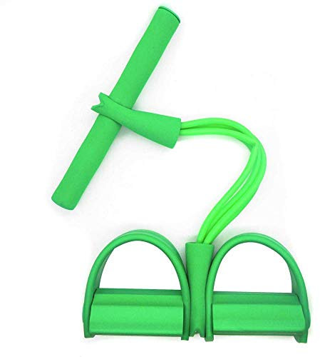 FC Fancy Multifunktionaler Widerstand Training Beintrainer Zugseil Bänder Yoga Fitness Fußpedal Sit-up Bodybuilding Ausrüstung, XXJINO-0601-2020177, grün
