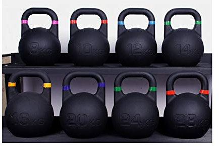 Kettlebells AGYH Schwarz Gusseisen, Berufskrafttraining for Männer Und Frauen, Verwendet for Squat Push-up Gewichtheben, 8kg/10kg/12kg/16kg/20kg/24kg (Size : 16kg/35.2lb)