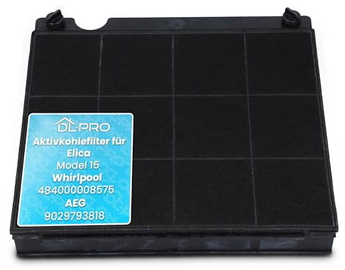 DL-pro Aktivkohlefilter Kohlefilter für Elica Model 15 Whirlpool 484000008575 AEG 9029793818 Kohlefilter Filter für Dunstabzugshaube