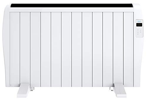 Cecotec Radiador Eléctrico Bajo Consumo Ready Warm 2500 Thermal Connected. 12 Elementos, 2000 W, De pared o pie, Temporizador, Mando a Distancia, Pantalla LCD, Control Wifi