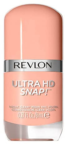 REVLON Smalto Ultra Hd Snap Formula Glossy E 100 Per Cento Vegana, Con 75 Per Cento Di Ingredienti Naturali E Idratanti, Ottima Copertura, 018Keep Cool, 8 ml, 1 Unità, Confezione da 1
