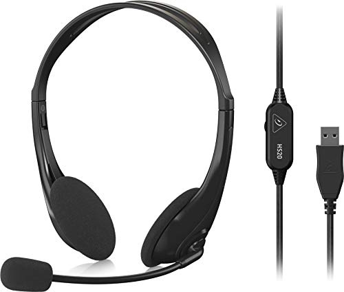 Behringer HS20 USB-Stereo-Headset mit Schwenkmikrofon
