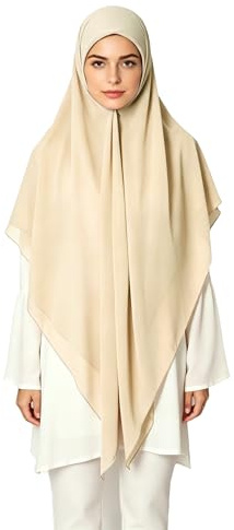 Lina & Lily Premium Chiffon Damen Muslim Hijab Kopftuch Schal Quadrat 145 x 145cm