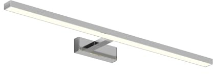 Lindby LED Wandleuchte, Wandlampe Bad Jukka (spritzwassergeschützt (Modern) in Chrom aus Aluminium (1 flammig) - Wandleuchten Spiegelleuchte Badezimmer Wandbeleuchtung Badezimmerleuchte