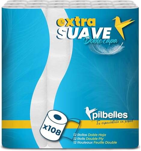 Rollo de Papel Higiénico Doble Capa 108 Rollos | Papel higiénico Extrasuave