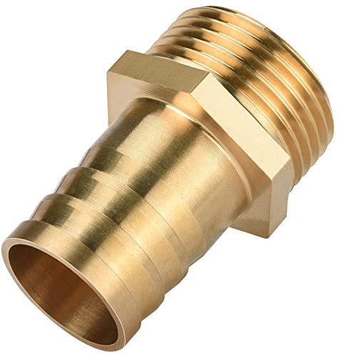 Boquilla de manguera, conexión roscada Boquilla 1 AG x 1, latón, conexión de manguera diésel