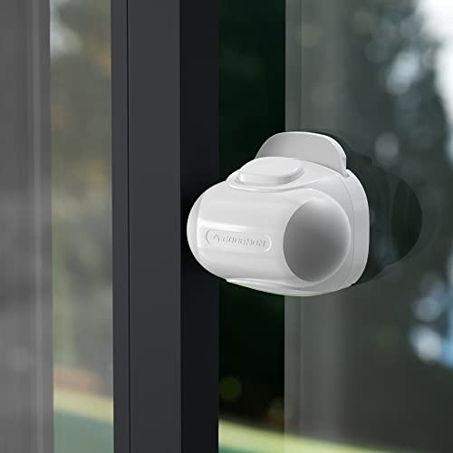 EUDEMON Lot de 2 loquets de fenêtre coulissants à l'épreuve des enfants, verrouillage de sécurité pour bébé pour fenêtre coulissante, porte coulissante, armoire coulissante, facile à installer (gris)