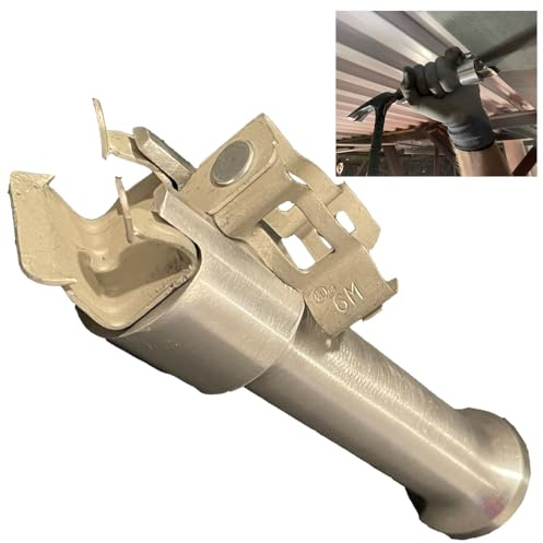 Rack-A-Tiers Clip Whacker - Magnetic Beam Clamp Tool, Flange Clip Holder, Electrician Flange Tool, Beam Clip Whacker (54100)