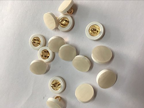 Kleiderknöpfe, Dekorationsknöpfe, 50 Stück, neue Hemdknöpfe, universelle Hemd- und Kleiderknöpfe for Herren und Damen, runde Knöpfe, die Sie auswählen (Farbe: Gold, Größe: 10 mm)