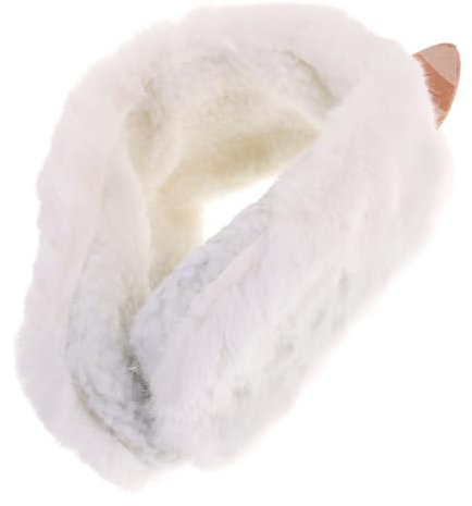 Holibanna Winter-ohrenschützer Mit Katzenohren Flauschige Ohrenwärmer Für Damen Plüsch-ohrenschützer Für Kaltes Wetter Winteraccessoires Ski-ohrenschützer