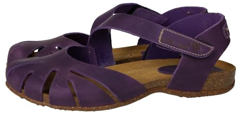 INTER-BIOS 4456 Sandalias de piel para mujer, estilo cangrejeras, color lila, cierre de velcro y puntera cerrada, cómodas y ligeras, hechas en España MUJER SANDALIAS LILA 37, 2378937