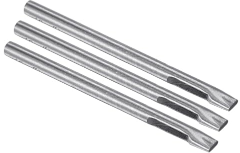 Kozelo 3 Stück Oval Leder Lochstanze 2 x 6mm 45# Stahl Flachstanze | Cutter Werkzeug Hohlstanze, Für Gürtel Lederhandwerk Tasche Kleidung Verwendung, 100mm / 4 Lang