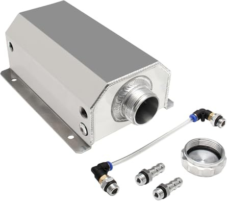 Universal Coolant Overflow Tank 2L Expansion Catch Can Kühlerreservoir Polished Aluminium Automotor Kühlmittel Recovery Kits