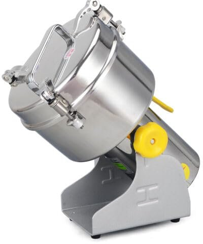 Electric Grain Grinder Mill Powder Machine Herb Cereal Stainless Steel Corn Wheat Feed Flour Corn Flour Dry Food Grind High Speed Grinding for Home Kitchens Restaurants Spice Stores etc 1500W 500G