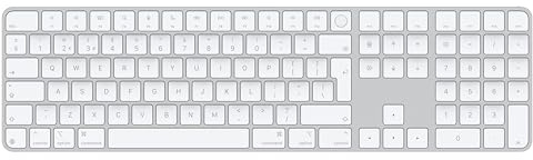 Apple Magic Keyboard con Touch ID e tastierino numerico per Mac con chip Apple - Inglese (GB) - Tasti bianchi ​​​​​​​