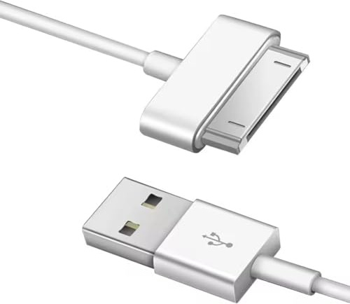pluX USB-Lade- und Datenkabel, 30-polig, kompatibel mit iPhone 2G 3G 3GS 4 4S / iPad 1 2 3 / iPod Touch 1 2 3 4 Classic Nano Shuffle