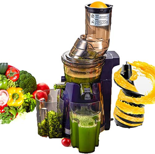 Exprimidor Eléctrico Centrífugo Con 96% De Tasa De Jugo Puro, Exprimidor De Boca Ancha De 80 Mm, Exprimidor De Frutas Y Verduras De 250 W, Material Abs + Pc, Fácil De Limpiar