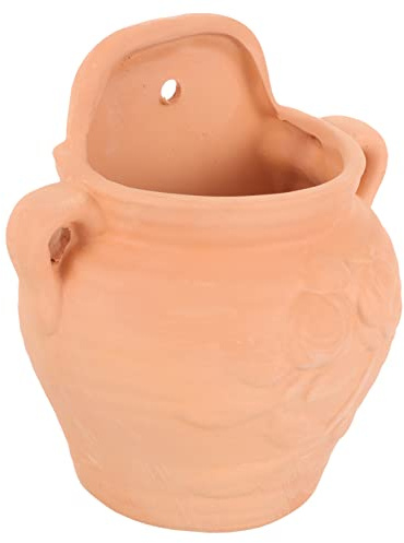 Milisten Hanging Terracotta Pots Wall Mounted Plant Pots for Balcony Garden Room