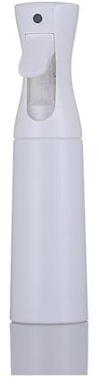 Botella de pulverización continua de niebla fina embotellada de 300 ml, suplemento de agua continua de alta presión (blanco)