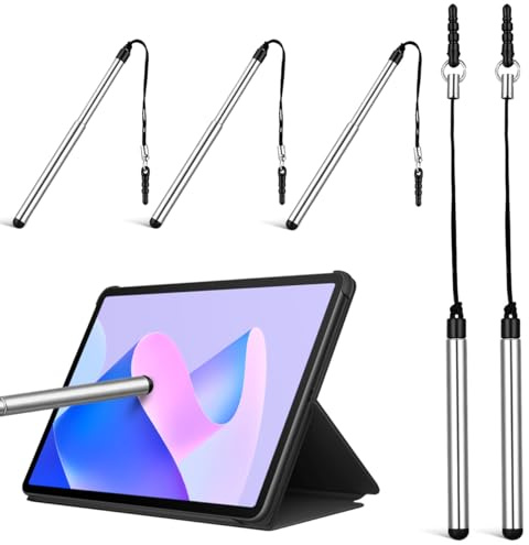 Mikikit Kapazitiver Stylus Stift Für Touchscreens 3.86 Zoll Tragbarer Touchpen Mit Lanyard Für Smartphone Tablet Präzises Schreiben Und Zeichnen 5Er Set