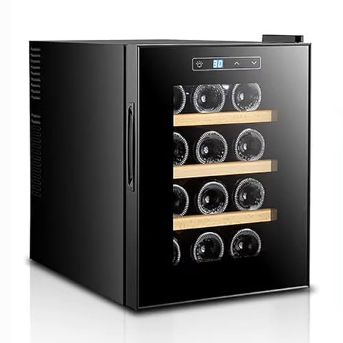 TT-YEC Cave À Vin Électrique Domestique À Température Constante, Capacité De 8 À 18 Bouteilles, avec Affichage Numérique De La Température Et Verrouillage De Porte.,E