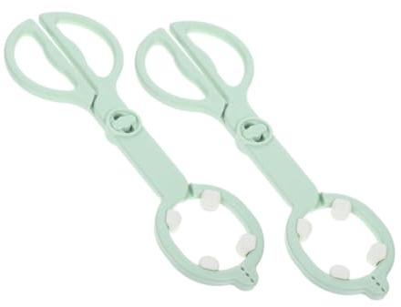 Toyvian 2 Pièces pince à bouteille porte-biberons ciseaux pour biberon biberons transparents séchoir à bouteilles Rack de séchage pour les bouteilles de bébé étendoir biberon pp Vert clair