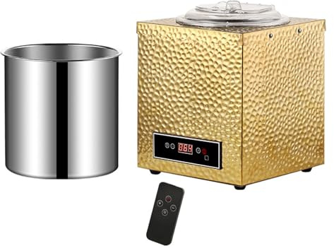 BDJSN Scaldavivande in Acciaio Inox, Scaldavivande Elettrico Commerciale da 10 Litri con Telecomando, Controllo della Temperatura 30-80°C, Riscaldamento a Circolazione, per Ristoranti, Mense