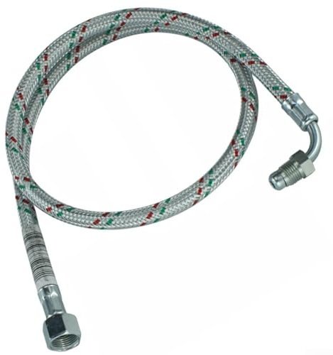 Eawfgtuw For Oil Line Connector 3/8 Inch Female x 1/4 Inch Male Elbow 90 cm for 40 Series and Mectron Burners, Heating System Parts, Fuel