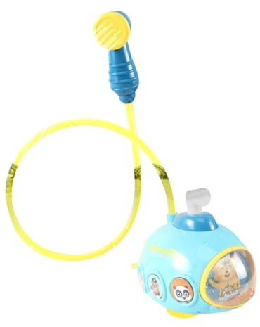 SOPOTUTU Jouet de Bain Électrique Pulvérisateur d'eau Modèle sous-Marin pour Garçon et Filles Petit Format Bleu, Jouet Aquatique Bébé Garçon Fille, Bain et Piscine, sans Pile